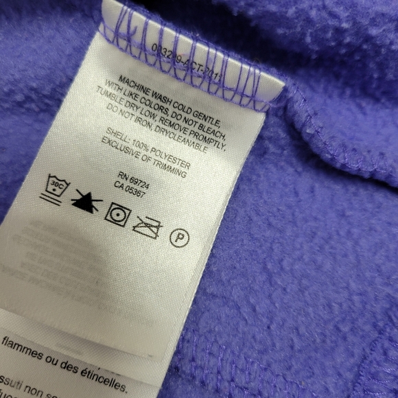 🌴5 for $25🌴Girls Columbia Lavender/Periwinkle Jacket Size 18-24 Months Toddler - Picture 9 of 16